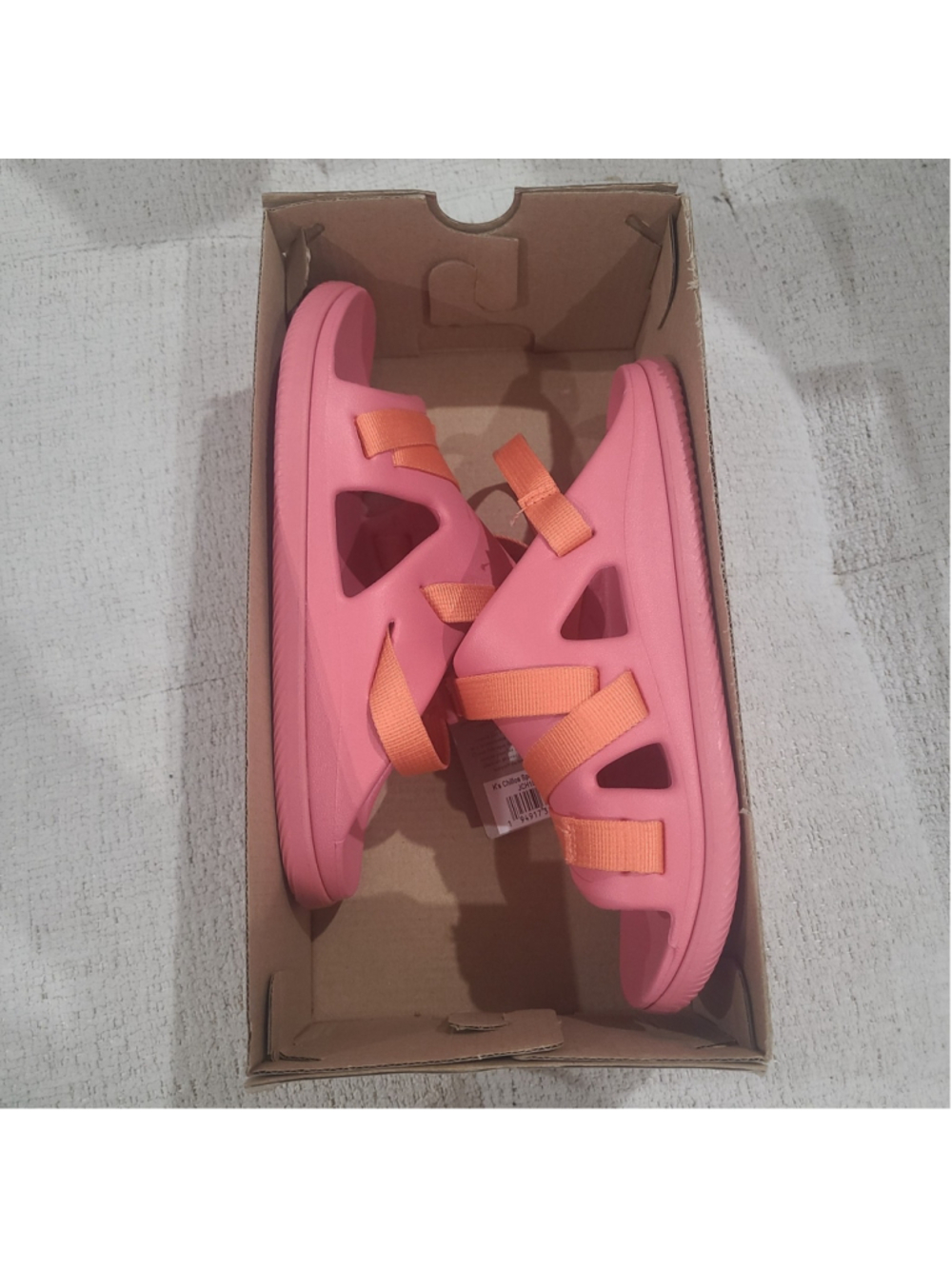 NEW Chaco Sandals Kids Girls Size 6 Women 7 Pink Strap Chillos Sport Rose Slides - Picture 9 of 10